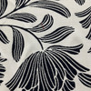 Floral in Dark Navy and Light Greyish-White | Outdoor Upholstery Fabric | Water Resistant | Sunbrella-like | 54" wide | By the Yard