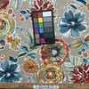 Solarium Colsen in Sonoma | OUTDOOR Home Decor Fabric | Floral in Orange / Blue / Taupe | Richloom | Medium Weight | 54" Wide | By the Yard (Also Sku fdc0123-0599512)