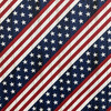 Diagonal Flag in Patriotic | OUTDOOR Home Decor Fabric | Red / White / Blue | Berkshire Home | Medium Weight | 54" Wide | By the Yard
