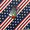 Diagonal Flag in Patriotic | OUTDOOR Home Decor Fabric | Red / White / Blue | Berkshire Home | Medium Weight | 54" Wide | By the Yard
