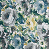 Solarium Lessandra in Mist | OUTDOOR Home Decor Fabric | Watercolor Floral in Grey / Blue / Green |  Richloom | Medium Weight | 54" Wide | By the Yard