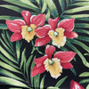 Turcotte in Onyx | OUTDOOR Home Decor Fabric | Tropical Floral in Red / Green / Black |  Berkshire Home | Medium Weight | 54" Wide | By the Yard (Also Sku PHX0224-1072)