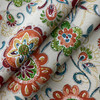 Solarium Fanfare in Sonoma | OUTDOOR Home Decor Fabric | Floral Swirl in Red / Orange / Blue |  Richloom | Medium Weight | 54" Wide | By the Yard