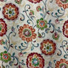 Solarium Fanfare in Sonoma | OUTDOOR Home Decor Fabric | Floral Swirl in Red / Orange / Blue |  Richloom | Medium Weight | 54" Wide | By the Yard