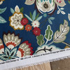 Solarium Telfair in Peacock | OUTDOOR Home Decor Fabric | Floral in Blue / Green / Orange | Richloom | Medium Weight | 54" Wide | By the Yard