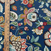 Solarium Telfair in Peacock | OUTDOOR Home Decor Fabric | Floral in Blue / Green / Orange | Richloom | Medium Weight | 54" Wide | By the Yard