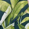 Solarium Mekko in Emerald | OUTDOOR Home Decor Fabric | Leaves in Teal / Green | Richloom | Medium Weight | 54" Wide | By the Yard (Also sku fdc0123-0826266)