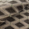Andrea in Spice | Upholstery Fabric | Brown Green Diamond Chenille | Heavy Weight | 54" Wide | By The Yard