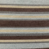 Blue Brown Textured Stripe | Upholstery Fabric | Blue Brown Khaki Chenille | Medium Weight | 54" Wide | By The Yard