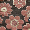 April in Spice | Upholstery Fabric | Retro Floral in Brown / Rust / Burgundy | Heavyweight | 54" Wide | By the Yard