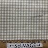Shelly in Bisque | Upholstery Fabric | Beige White Check Plaid | Medium Weight | 54" Wide | By The Yard
