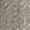 Fuqua in Aqua | Upholstery Fabric | Floral Damask in Brown / Blue / Green | Heavyweight | 54" Wide | By the Yard