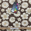April in Chocolate | Upholstery Fabric | Brown Beige Retro Floral | Heavy Weight Jacquard | 54" Wide | By The Yard