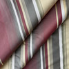 Stripes in Circus | Drapery / Light Upholstery Fabric | Stripes in Red / Gold / Olive Green | Lightweight | 54" Wide | By the Yard