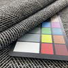 Radiant in Onyx | Upholstery Fabric | Twill Woven Design in Black / Grey | Heavyweight | 54" Wide | By the Yard