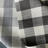 Lyra in Granite | Upholstery Fabric | Grey Off White Check Plaid | Medium Weight | 54" Wide | By The Yard