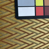 Chevron in Mida | Upholstery Fabric | Green / Bronze | Medium Weight | 54" Wide | By the Yard