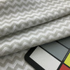 Gonzaga in Pebble | Upholstery Fabric | White Grey Geometric | Medium Weight | 54" Wide | By The Yard