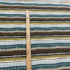 Boho in Celeste | Decorative Stripe Upholstery Fabric | Blue / Brown | 54" Wide | By the Yard
