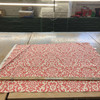 Duncan in Coral | Home Decor Fabric | Coral Red Damask | Waverly | Medium Weight | 45" Wide | By the Yard