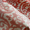 Duncan in Coral | Home Decor Fabric | Coral Red Damask | Waverly | Medium Weight | 45" Wide | By the Yard