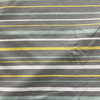 Rail in Frost | Upholstery Fabric | Green Yellow Taupe Stripes | Medium weight | 54" Wide | By the Yard