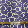 Bovie in Purple | Home Decor Fabric | Purple White Circle Design | Medium Weight | 54" Wide | By the Yard