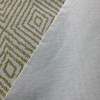 Sunshine Diamond Design | Printed Upholstery Fabric | Yellow White  | Felt Backed | 54" Wide | By the Yard