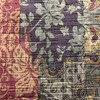 Antica in Pinot | Printed Velvet Upholstery Fabric | Burgundy Olive Green | Paisley Damask Patchwork | 54" Wide | By the Yard