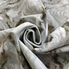Petra in Grey | Printed Velvet Upholstery Fabric | Grey Green Blue Pink | Abstract Marble | 54" Wide | By the Yard