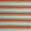 Blake in Creamsicle | Drapery / Upholstery Fabric | Orange / Off White Herringbone Stripes | 54" Wide | By the Yard