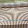 Blake in Creamsicle | Drapery / Upholstery Fabric | Orange / Off White Herringbone Stripes | 54" Wide | By the Yard