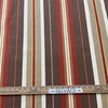 Stripes Brick Orange Brown | Home Decor Fabric | Drapery | Medium Weight | 54" Wide | By the Yard