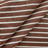 Idris in Rust | Upholstery Fabric | Stripes in Orange / Off White | Heavy Weight | 54" Wide | By the Yard