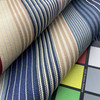 Mountain Lake in Blue |  Multi Striped Twill Lightweight Upholstery Fabric | Blue Red Cream |  Cotton Blend | Marlatex | 54" Wide | Sold BTY