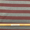 Sunbrella-like Tweedy Red and Grey Stripes | Indoor / Outdoor Fabric | Furniture Weight | Solution Dyed Acrylic | 54" Wide | By the Yard