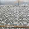 Vreeland in Brindle | Home Decor Fabric | Grey White Lattice | Robert Allen | 54" Wide | By the Yard