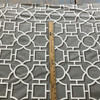 Vreeland in Brindle | Home Decor Fabric | Grey White Lattice | Robert Allen | 54" Wide | By the Yard