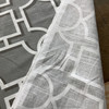 Vreeland in Brindle | Home Decor Fabric | Grey White Lattice | Robert Allen | 54" Wide | By the Yard