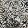 Calista in Granite | Home Decor Fabric | Brown Black Tan Hexagon Design | Richloom | 54" Wide | By the Yard