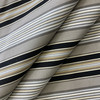Getaway Stripe in Onyx | Home Decor Fabric | Grey / Tan / Black | Waverly | Drapery | 54" Wide | By the Yard