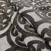 Jude in Brown | Upholstery Fabric | Largescale Damask Medallions | Brown / Off White | Heavyweight | 54" Wide | By The Yard
