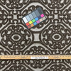 Jude in Brown | Upholstery Fabric | Largescale Damask Medallions | Brown / Off White | Heavyweight | 54" Wide | By The Yard