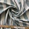 Farmer in Sea | Upholstery Fabric | Blue and Natural Stripe  | Medium Weight | 54" Wide | By The Yard