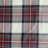 Callaway in Pepper | Tartan Plaid Fabric in Red, Black Cream | Midweight Home Decor Fabric |  Cotton Blend Twill | Marlatex | 54" Wide | BTY