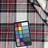 Callaway in Pepper | Tartan Plaid Fabric in Red, Black Cream | Midweight Home Decor Fabric |  Cotton Blend Twill | Marlatex | 54" Wide | BTY
