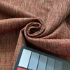 Variegated Tweed in Red and Brown | Upholstery Fabric |  Slub Weave | Heavy Weight | 54 inch Wide | Sold BTY
