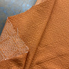 Mosaic in Citrus | Upholstery Fabric | Matelasse Quilted in Solid Burnt Orange | 100% Polyester  | Medium Weight | 54" Wide | Sold BTY