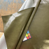 Del Mar in Forest  |   Dark Olive Green Glossy Texture  Faux Leather Upholstery Vinyl Fabric | Heavyweight | Indoor Furniture | Suede Backed | P Kaufman | 54" Wide | Sold BTY