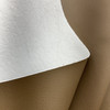 Beige Brown Faux Leather | Vinyl Upholstery Fabric | Light Pebbled Grain | Felt-Backed | Heavyweight | 54" Wide | By the Yard